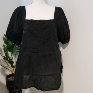 LOFT Embroidered Tunic Blouse